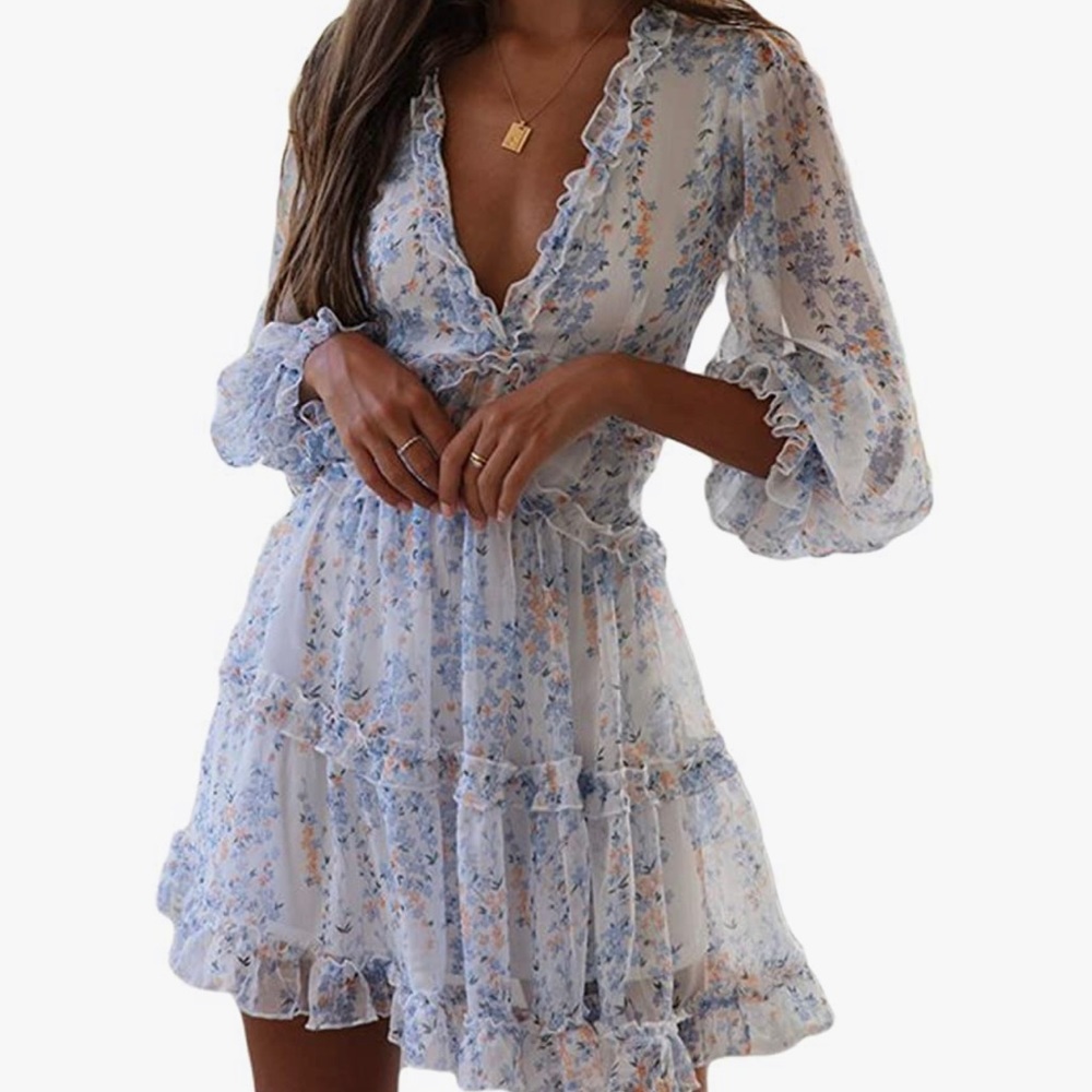 Shabby chic/cottagecore floral dress